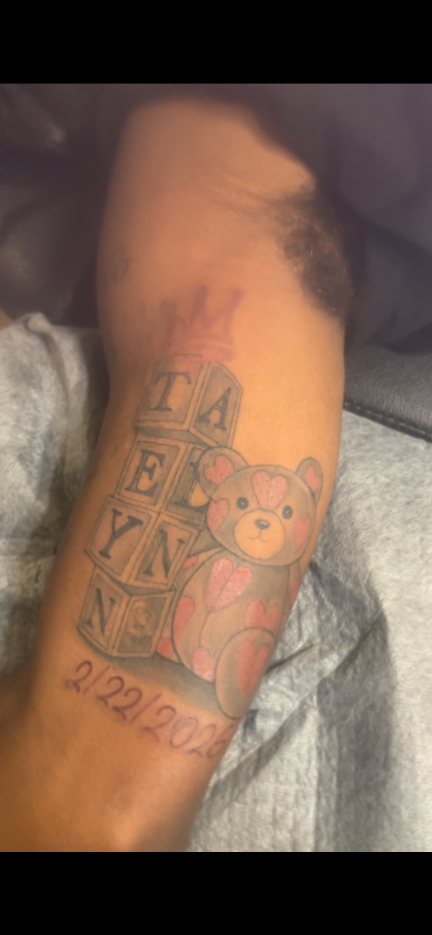 Illustrative + Color teddy bear tattoo on Upper Arm by Jamarious_Cook on TattMe