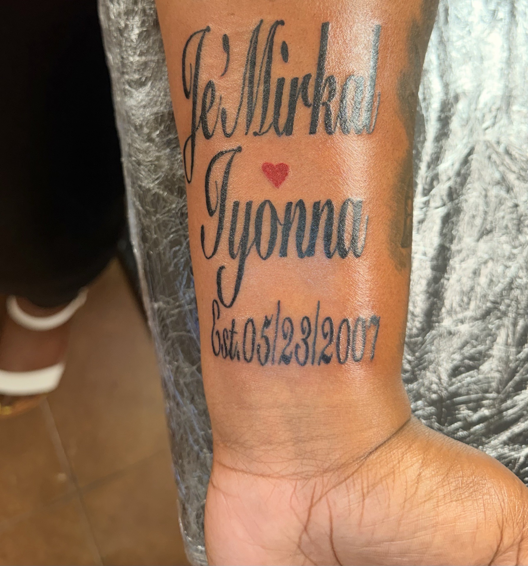 Lettering + Script names tattoo on Forearm by Deans_Ink_Spa_LLC on TattMe