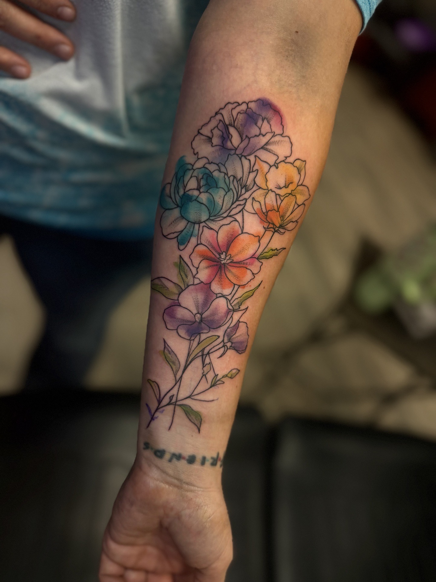 floral tattoo on Forearm by Radtattoo on TattMe