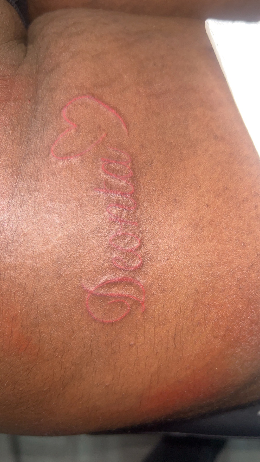 Lettering + Script heart tattoo by Mo_Money_Tatts on TattMe