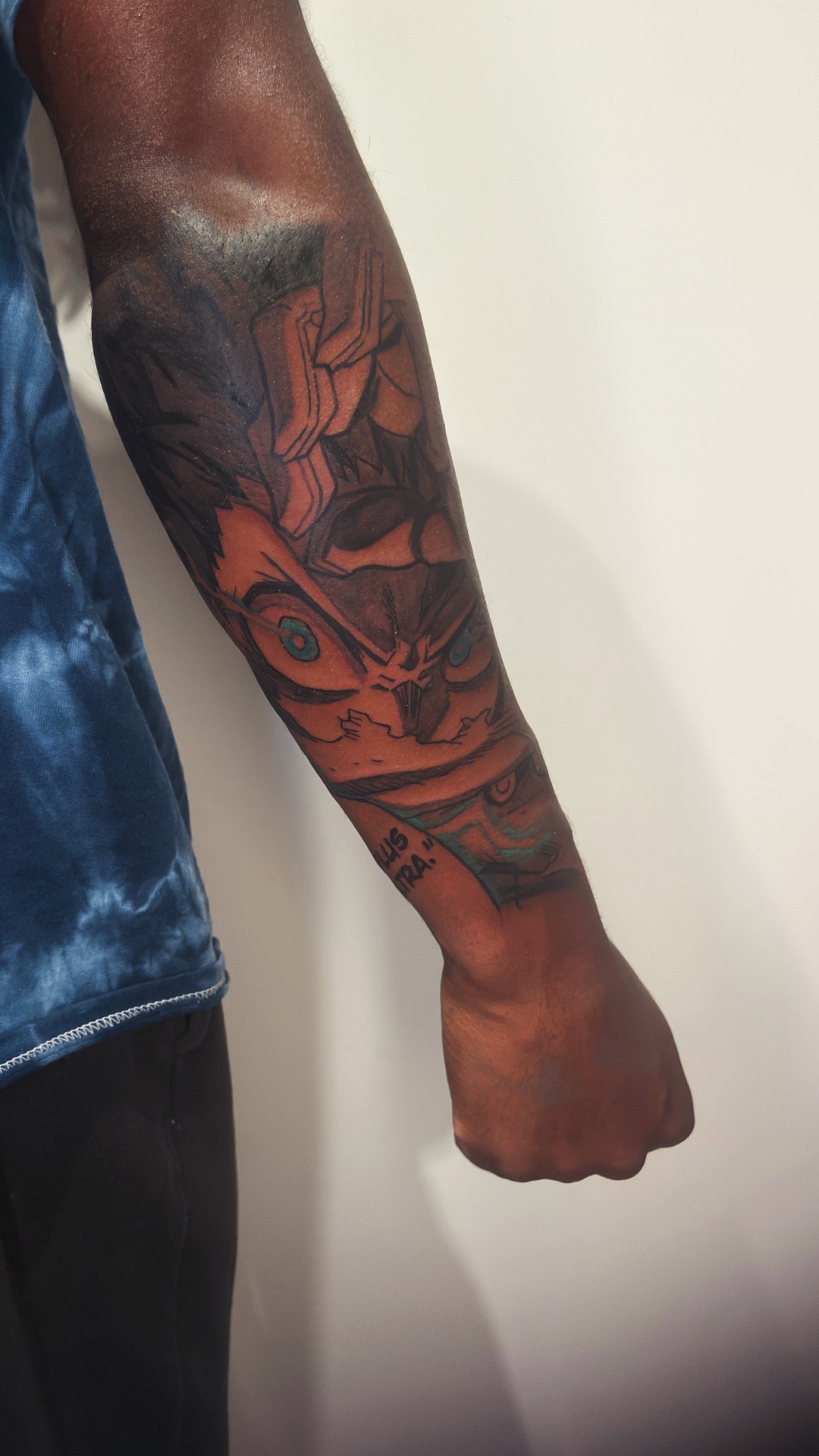 Anime + Color anime tattoo on Forearm by inkbyt0ny on TattMe