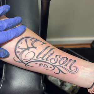 Lettering + Script lettering tattoo on Forearm by TattedbyJayden on TattMe