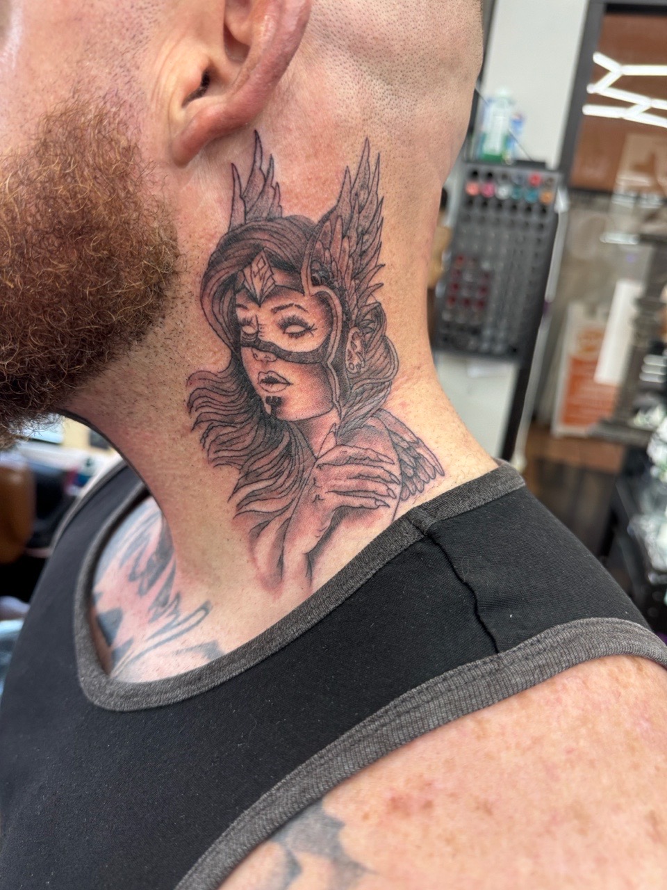 Realism + Black & Grey angel tattoo by William_Samaras on TattMe