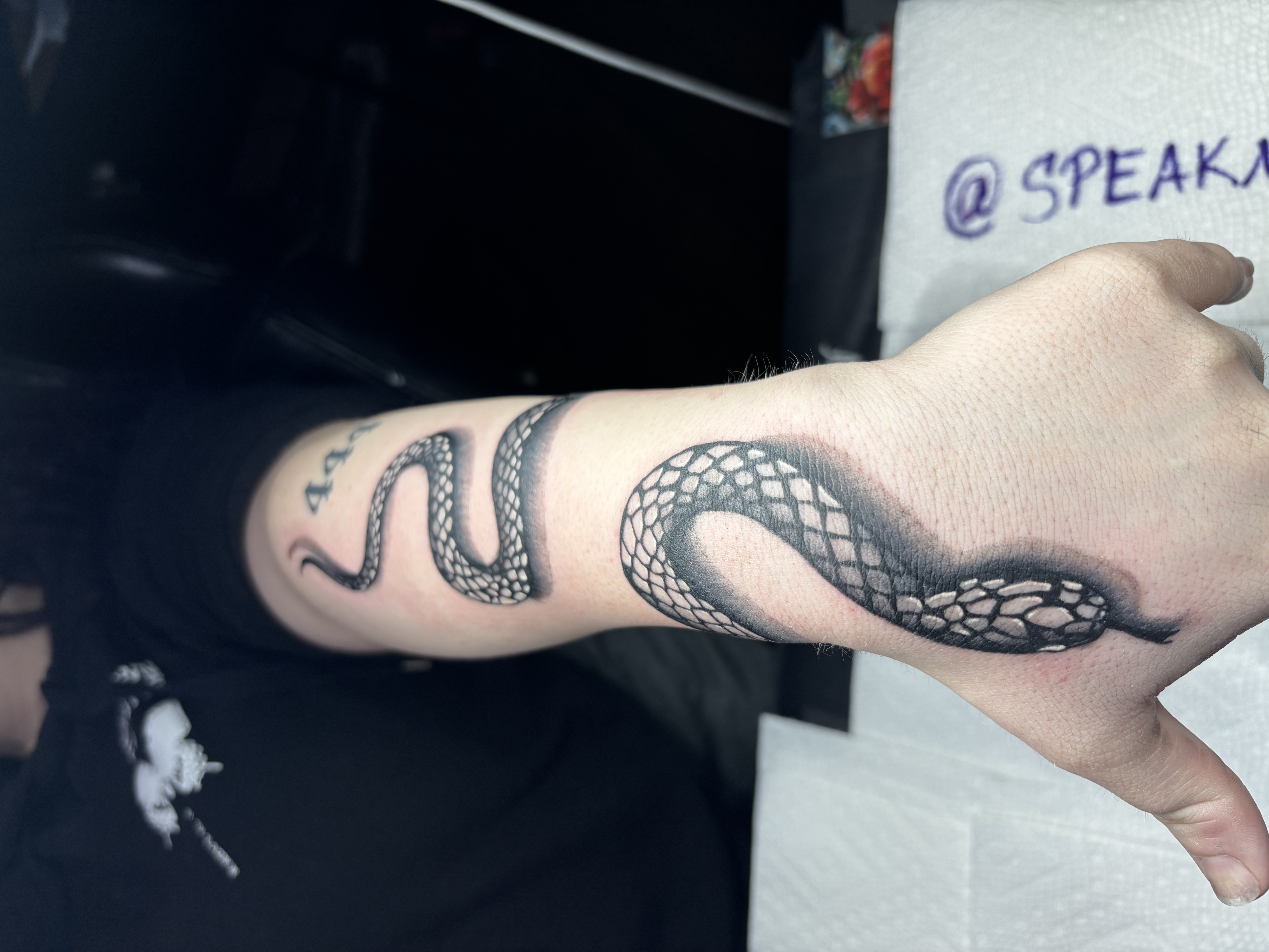 Animals + Black & Grey snake tattoo by Ink_Mob_Studios on TattMe