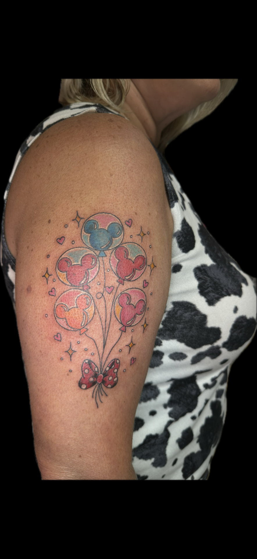 Color + Pop Culture balloons tattoo on Upper Arm by Carmela_Bella on TattMe
