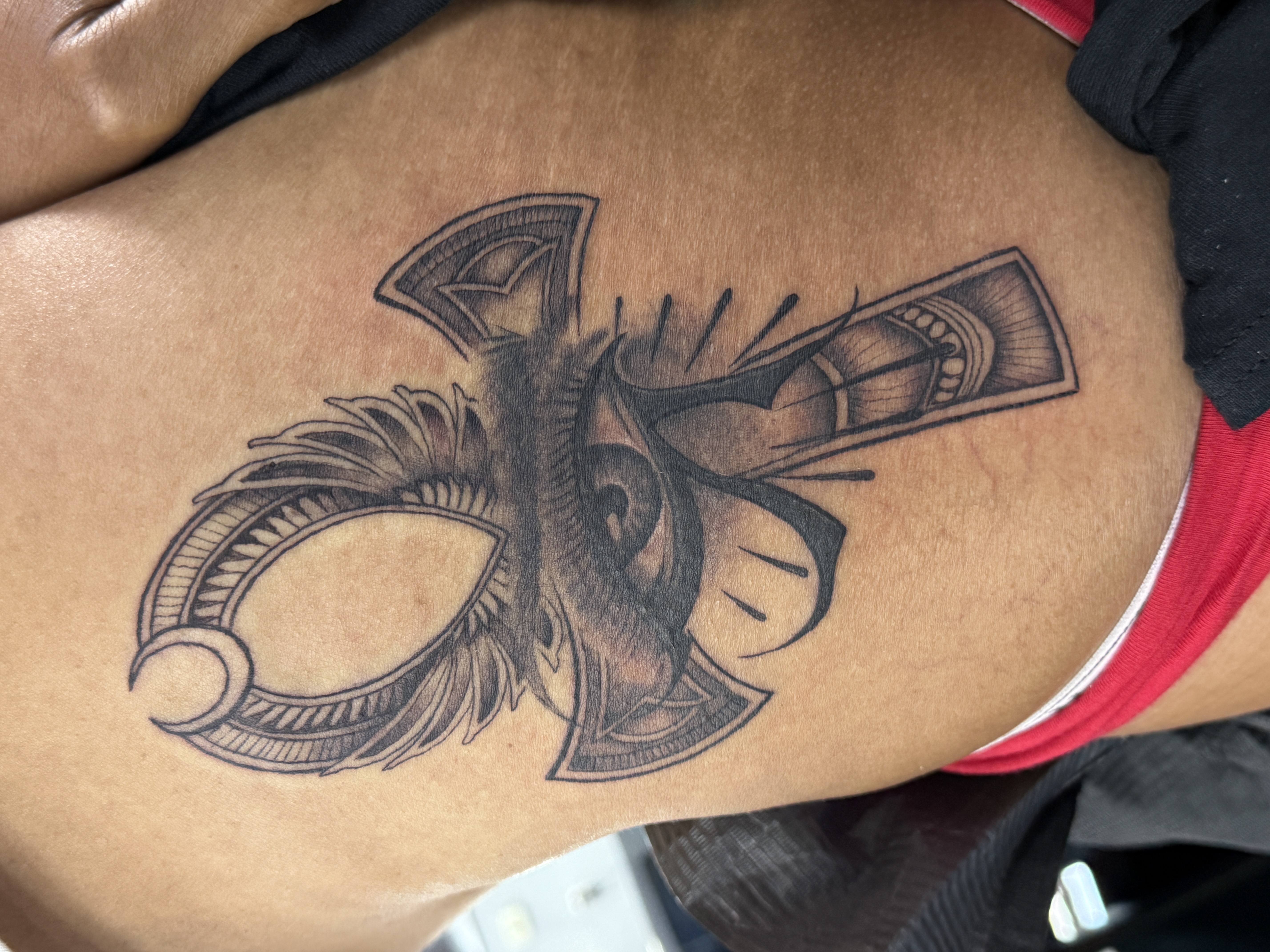 Black & Grey + Surrealism cross tattoo by Ink_by_Noble on TattMe