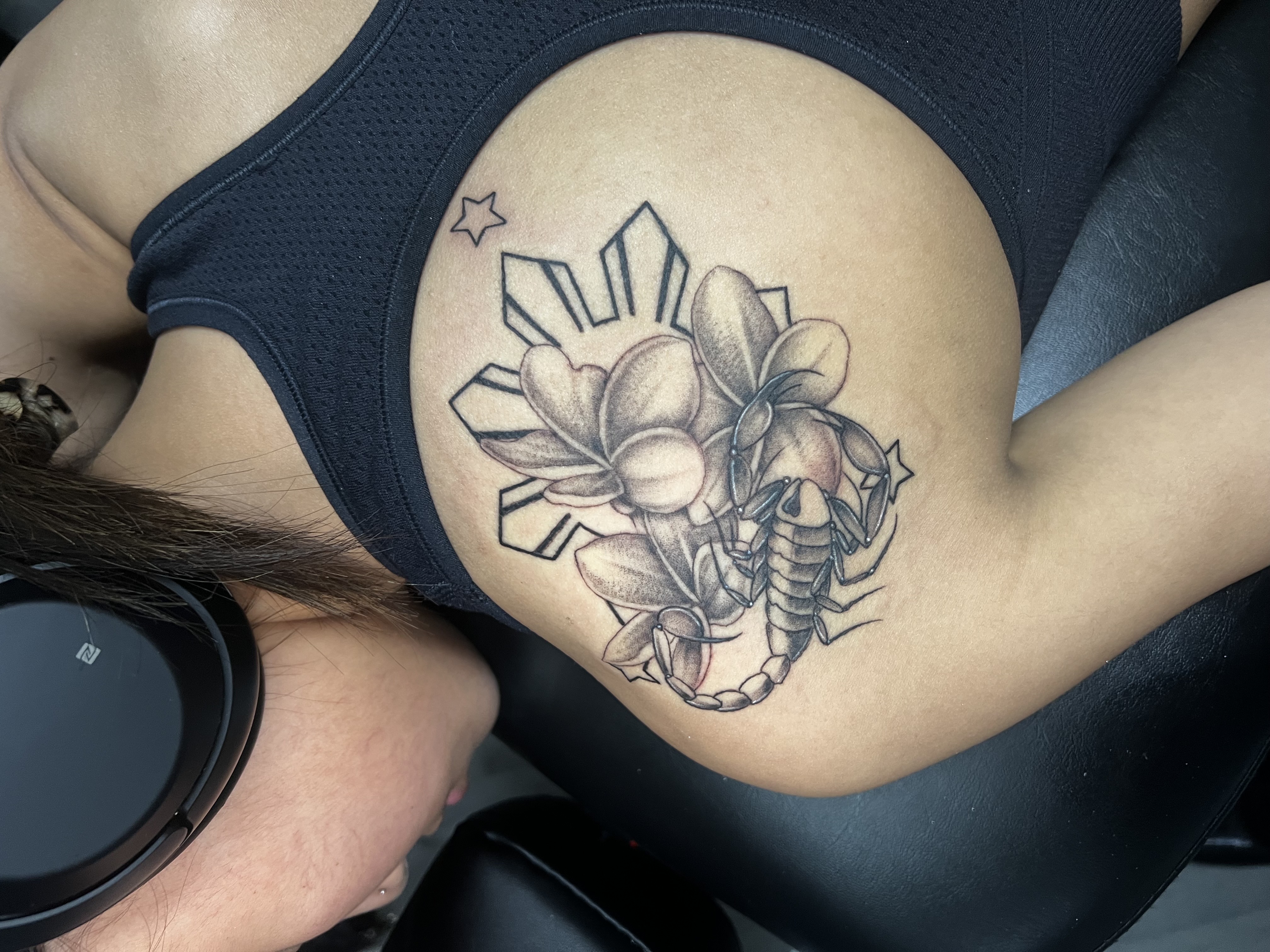 Illustrative + Floral scorpion tattoo by Ink_by_Noble on TattMe