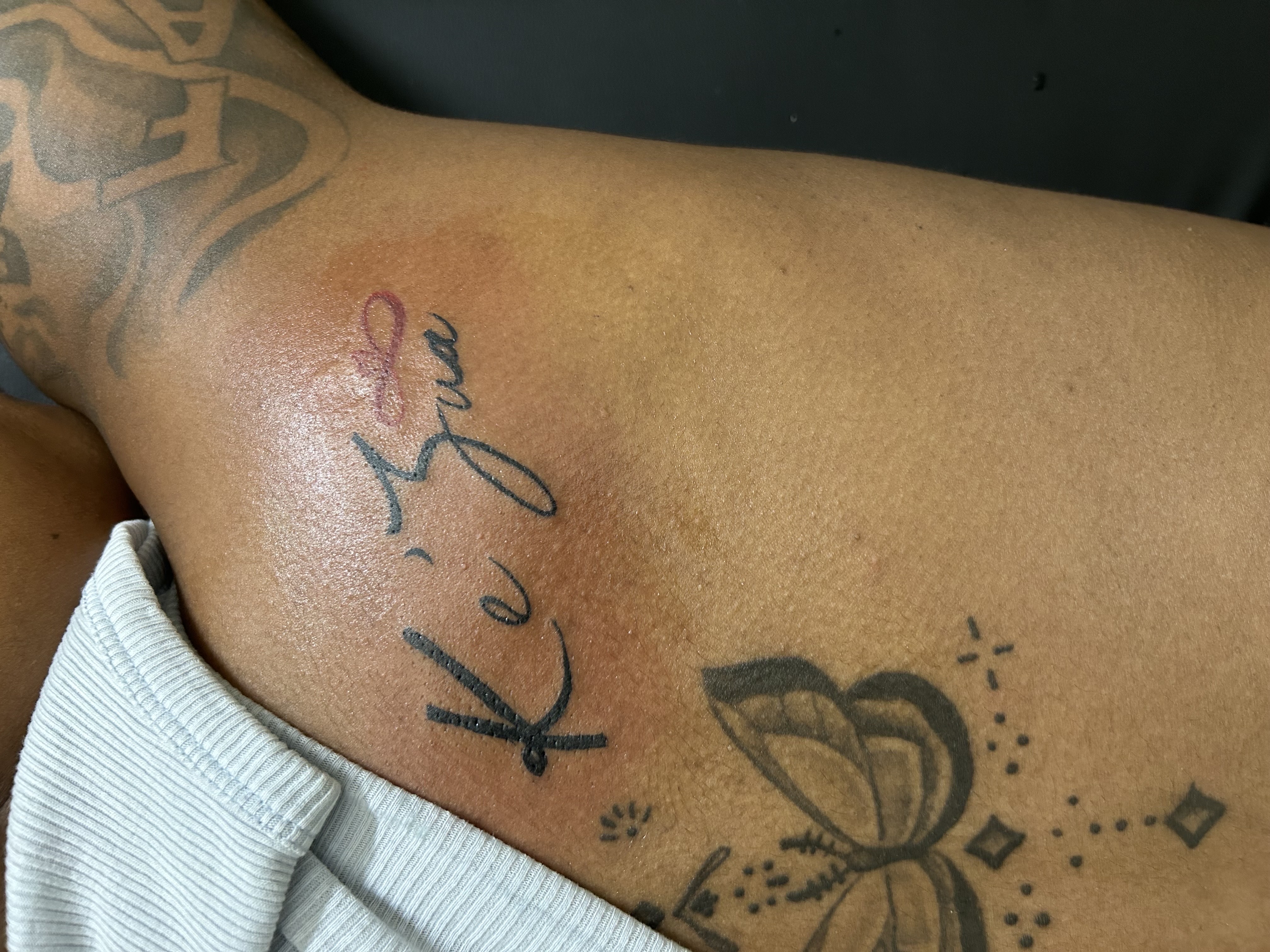 Black & Grey + Lettering lettering tattoo by GenWooArt on TattMe