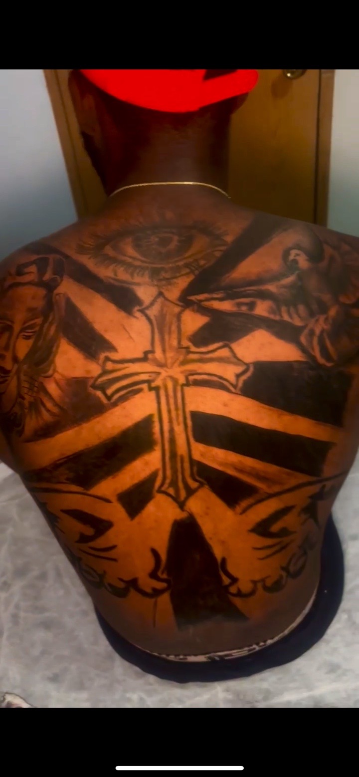 Black & Grey + Religious cross tattoo by GenWooArt on TattMe
