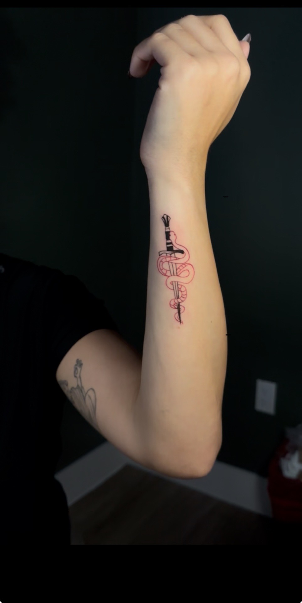 Minimalist Dagger tattoo by cozinks on TattMe
