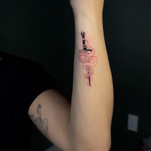 Minimalist Dagger tattoo by cozinks on TattMe