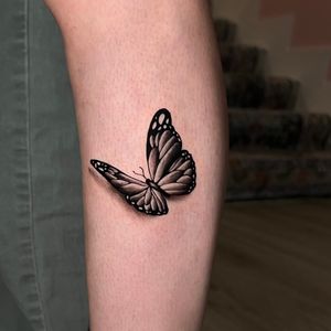 Black & Grey Butterfly tattoo by cozinks on TattMe