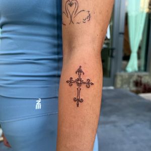 Black & Grey + Fine Line tattoo on Forearm by cozinks on TattMe