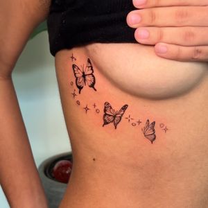 Black & Grey Butterfly tattoo by cozinks on TattMe