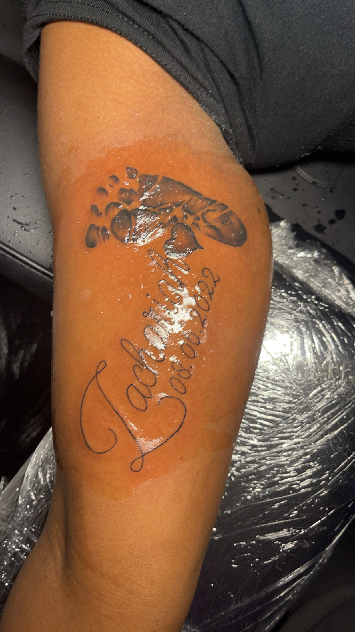 Black & Grey + Fine Line script tattoo by MauryTatz on TattMe