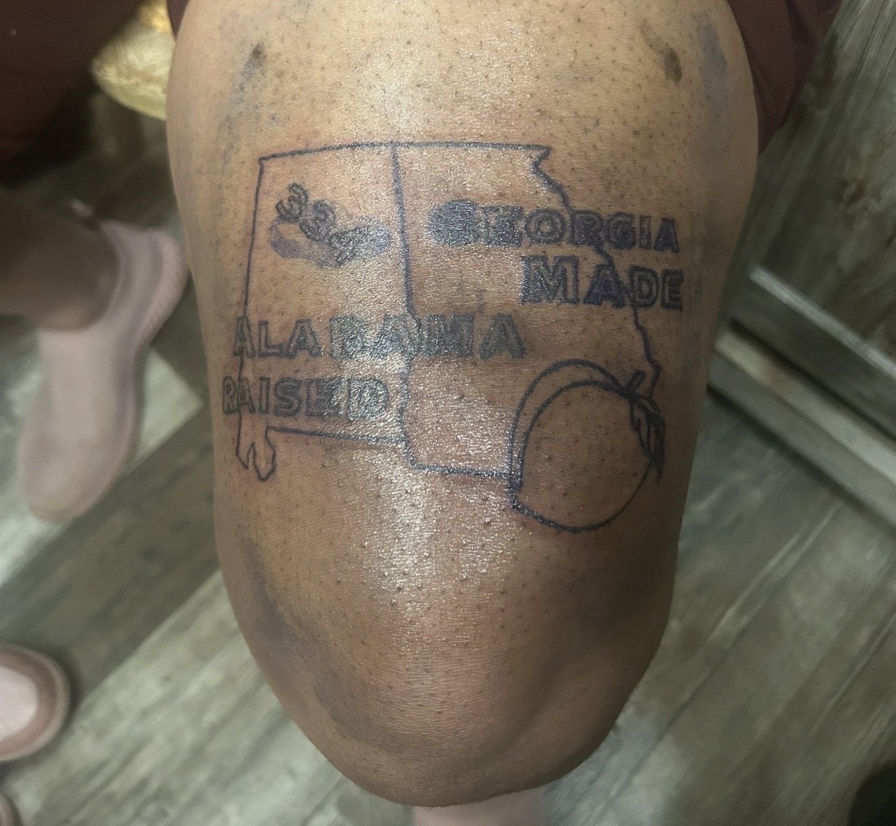 Tattoo on Thigh by Grant_Wright on TattMe