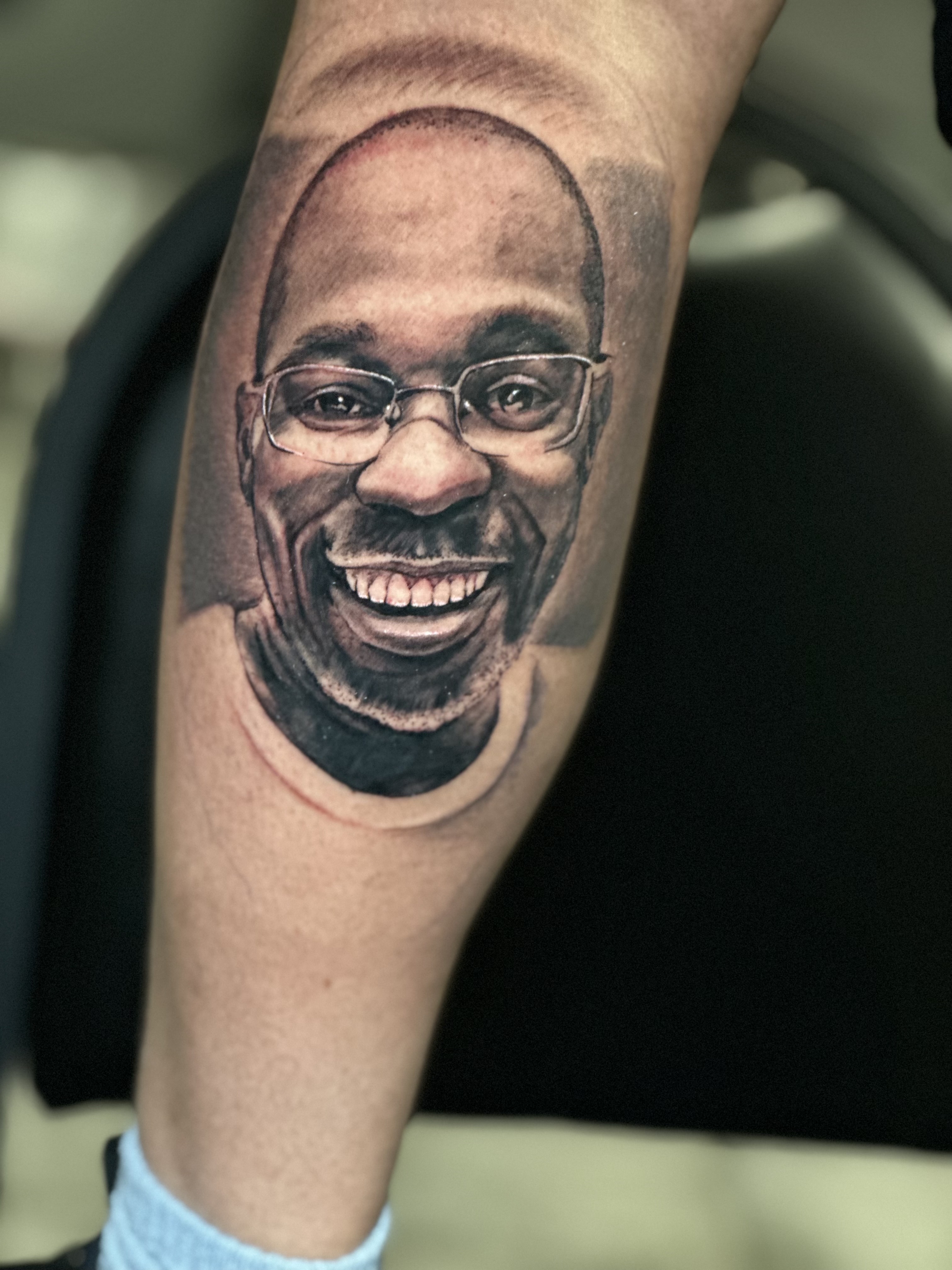 Black & Grey + Portrait Realism portrait tattoo by J.R._Outlaw on TattMe