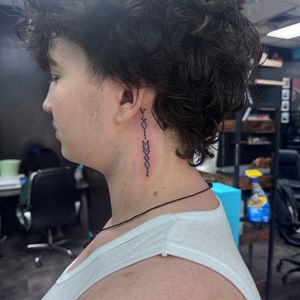 Tattoo on Neck (Side) by NANDO_INKS on TattMe