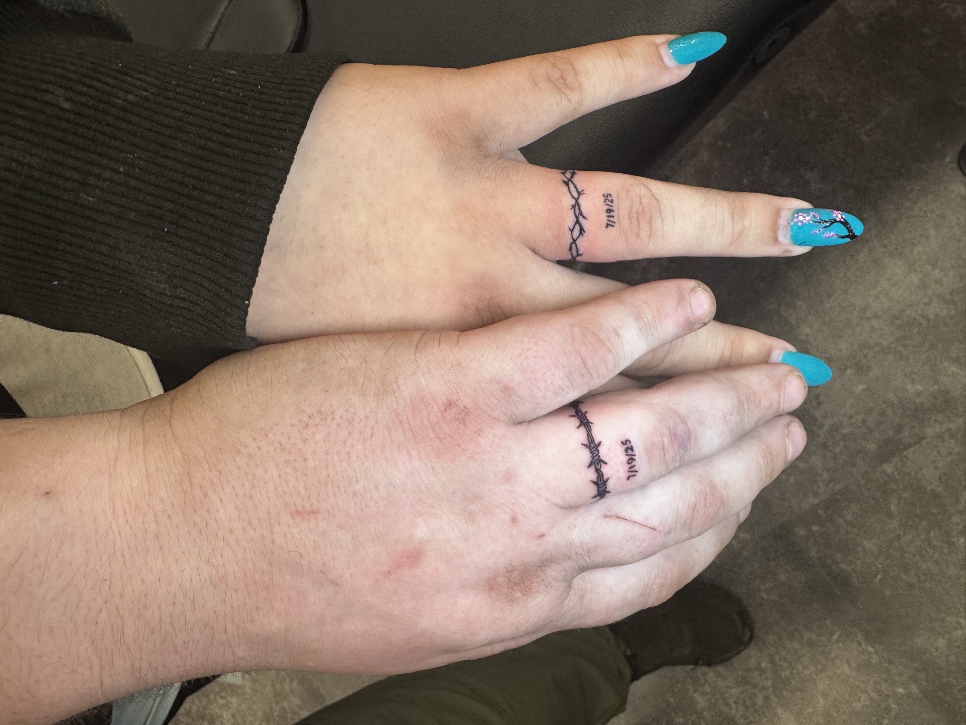 Line-work tattoo on Hand by NANDO_INKS on TattMe