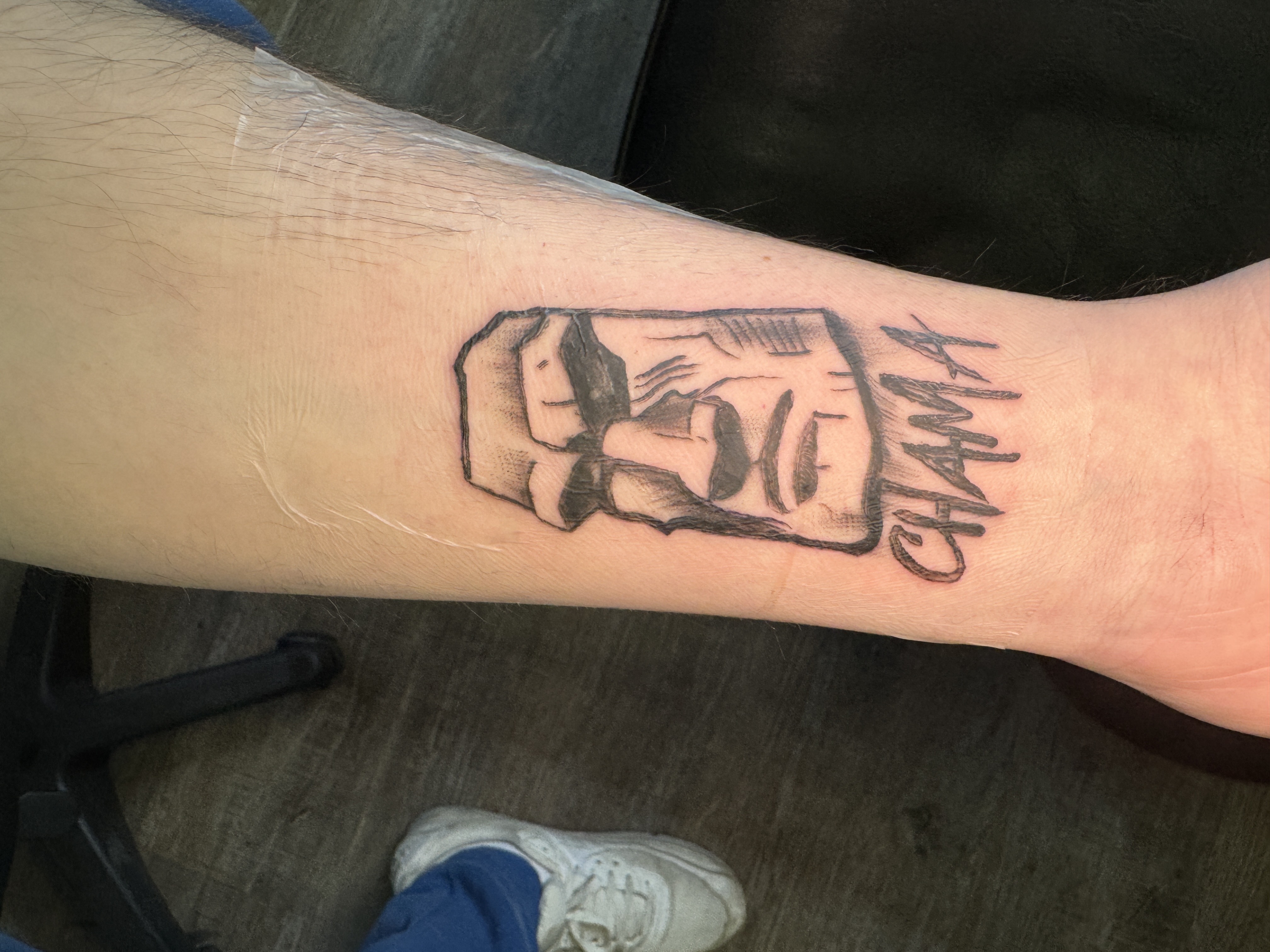 Black & Grey + Minimalist stone tattoo by NANDO_INKS on TattMe
