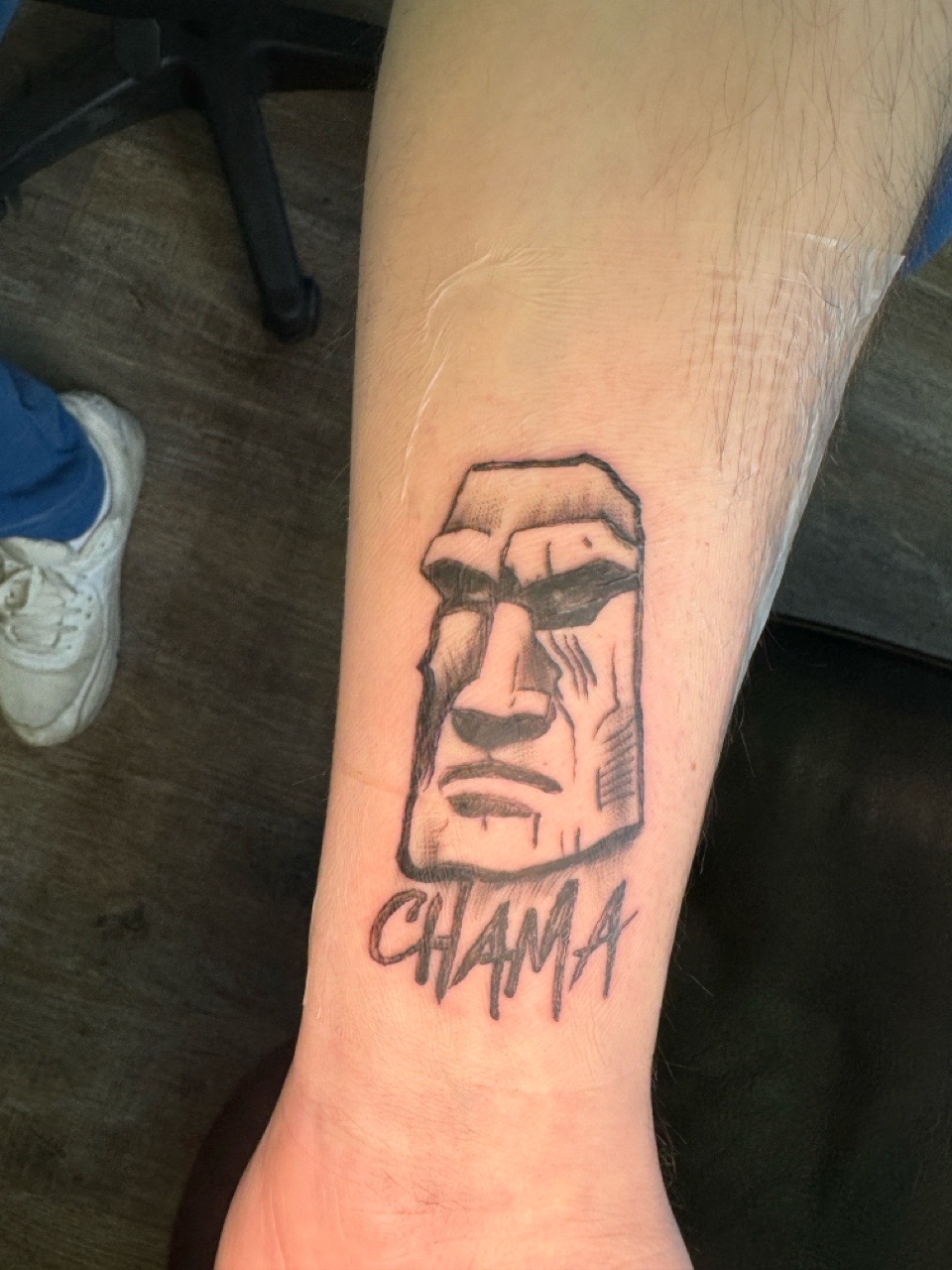 Black & Grey + Minimalist stone tattoo by NANDO_INKS on TattMe