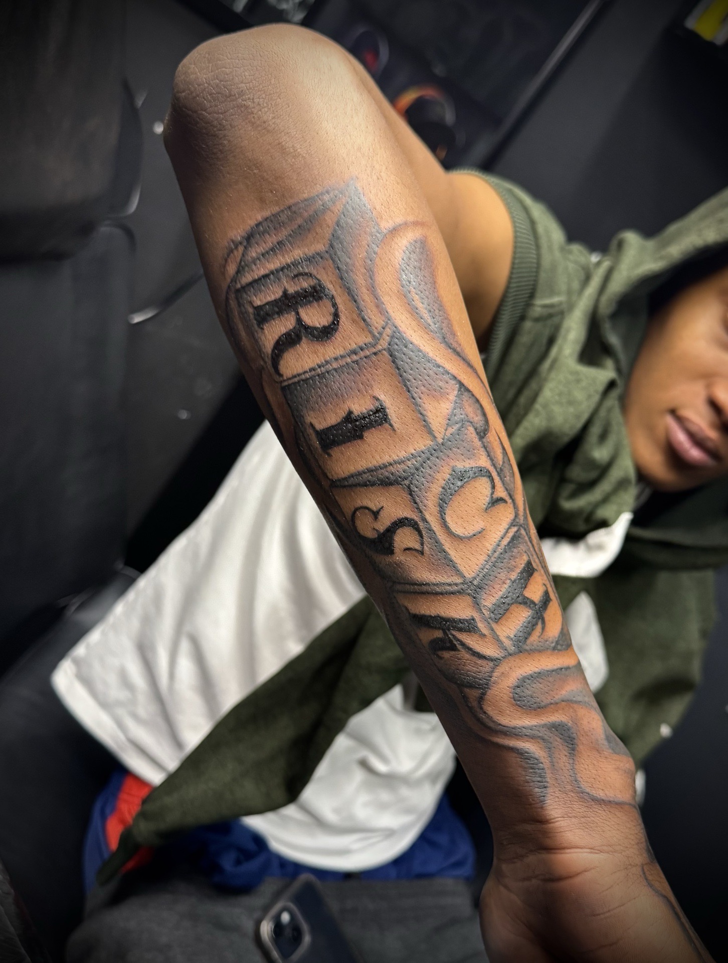 Black & Grey + Chicano quarter sleeve tattoo on Forearm by Ink_Junkie on TattMe