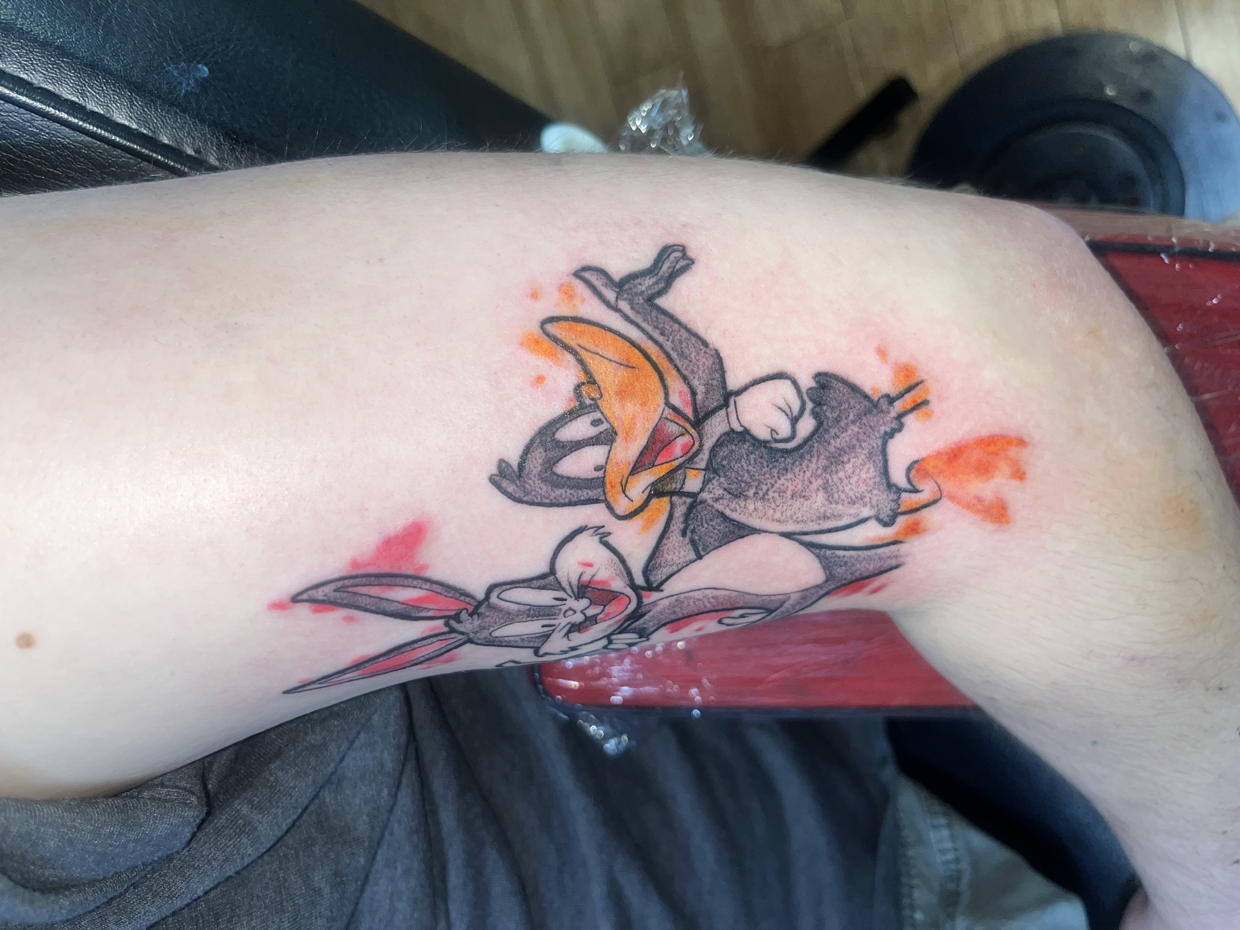 Color + Cartoon bugs bunny tattoo by Vo_The_Drug on TattMe