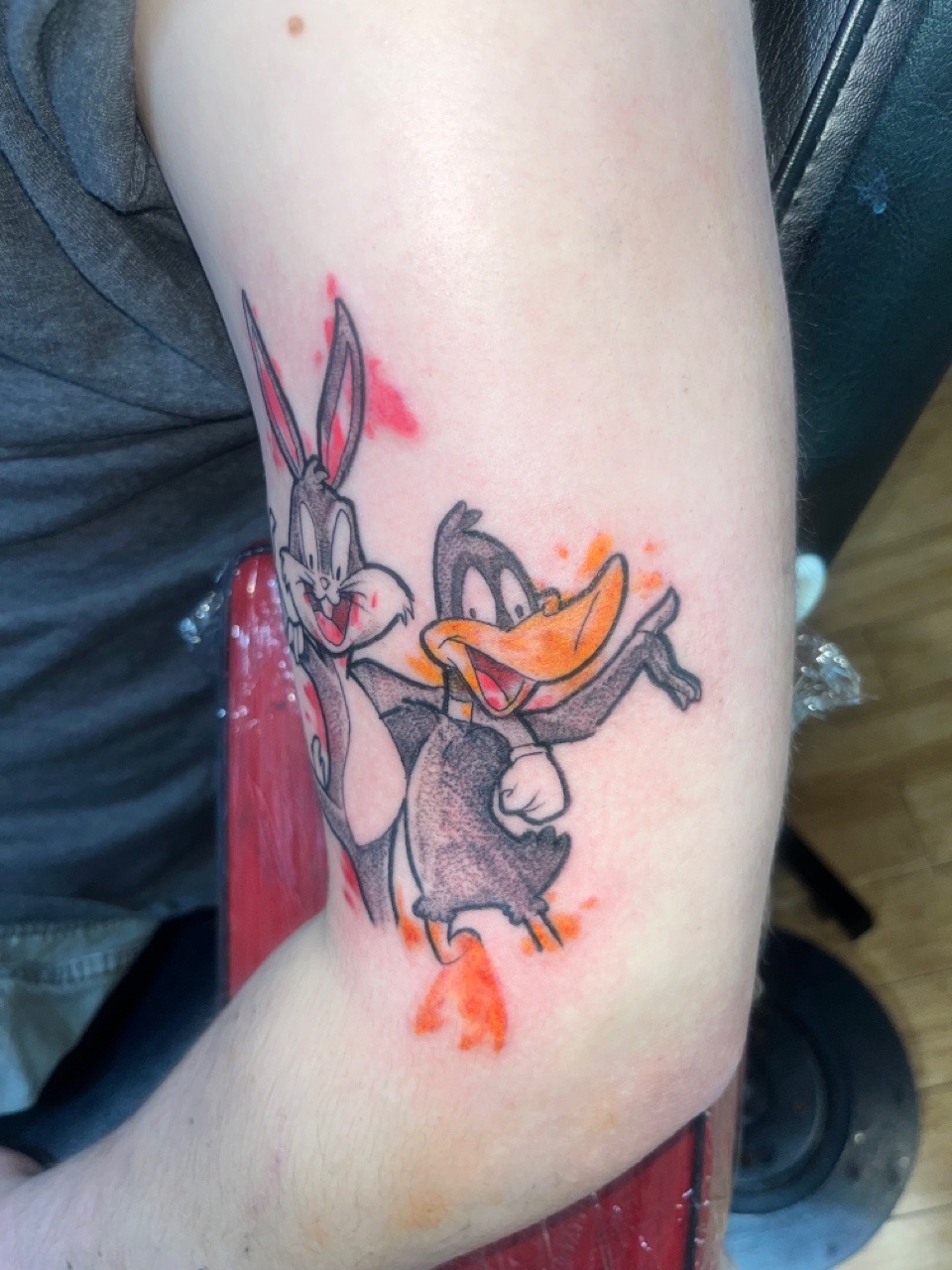 Color + Cartoon bugs bunny tattoo by Vo_The_Drug on TattMe