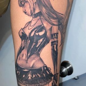 Anime + Black & Grey death note tattoo on Forearm by Redtats on TattMe