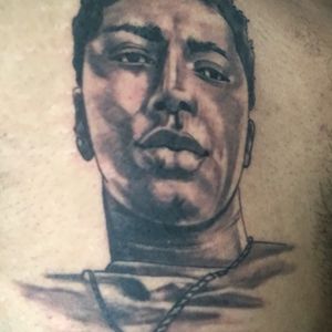 3D + Black & Grey portrait tattoo on Chest by Redtats on TattMe