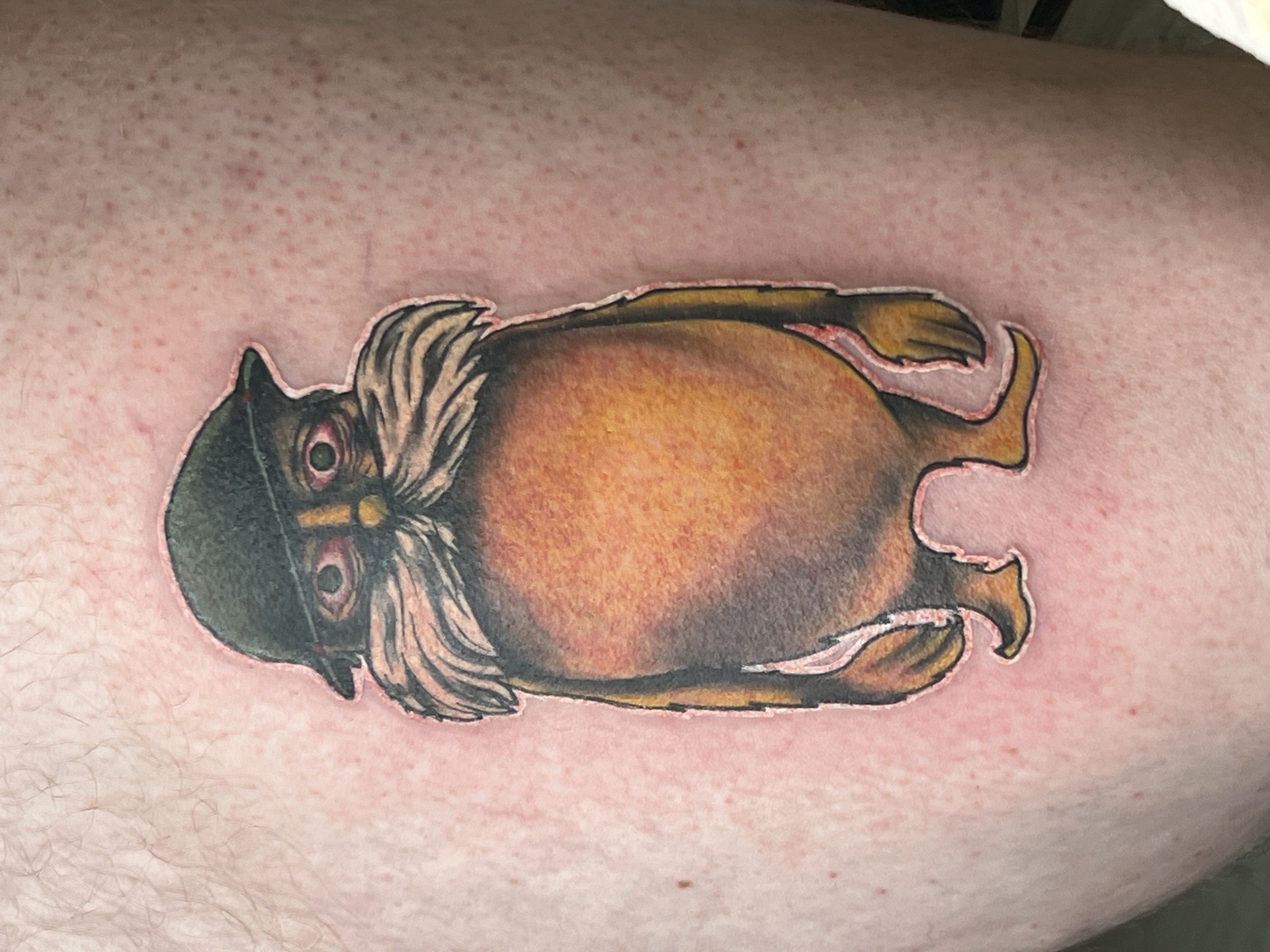 Cartoon + Illustrative character tattoo on Thigh by Kiwi on TattMe