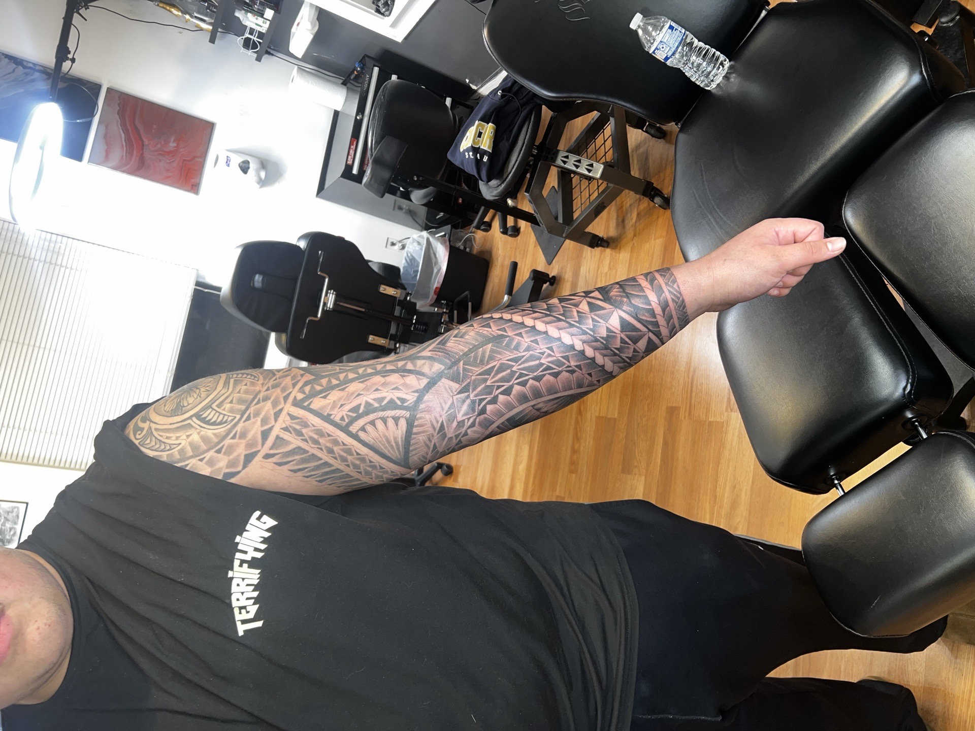 Polynesian + Tribal polynesian patterns tattoo on Full Sleeve by tattoogoonz on TattMe