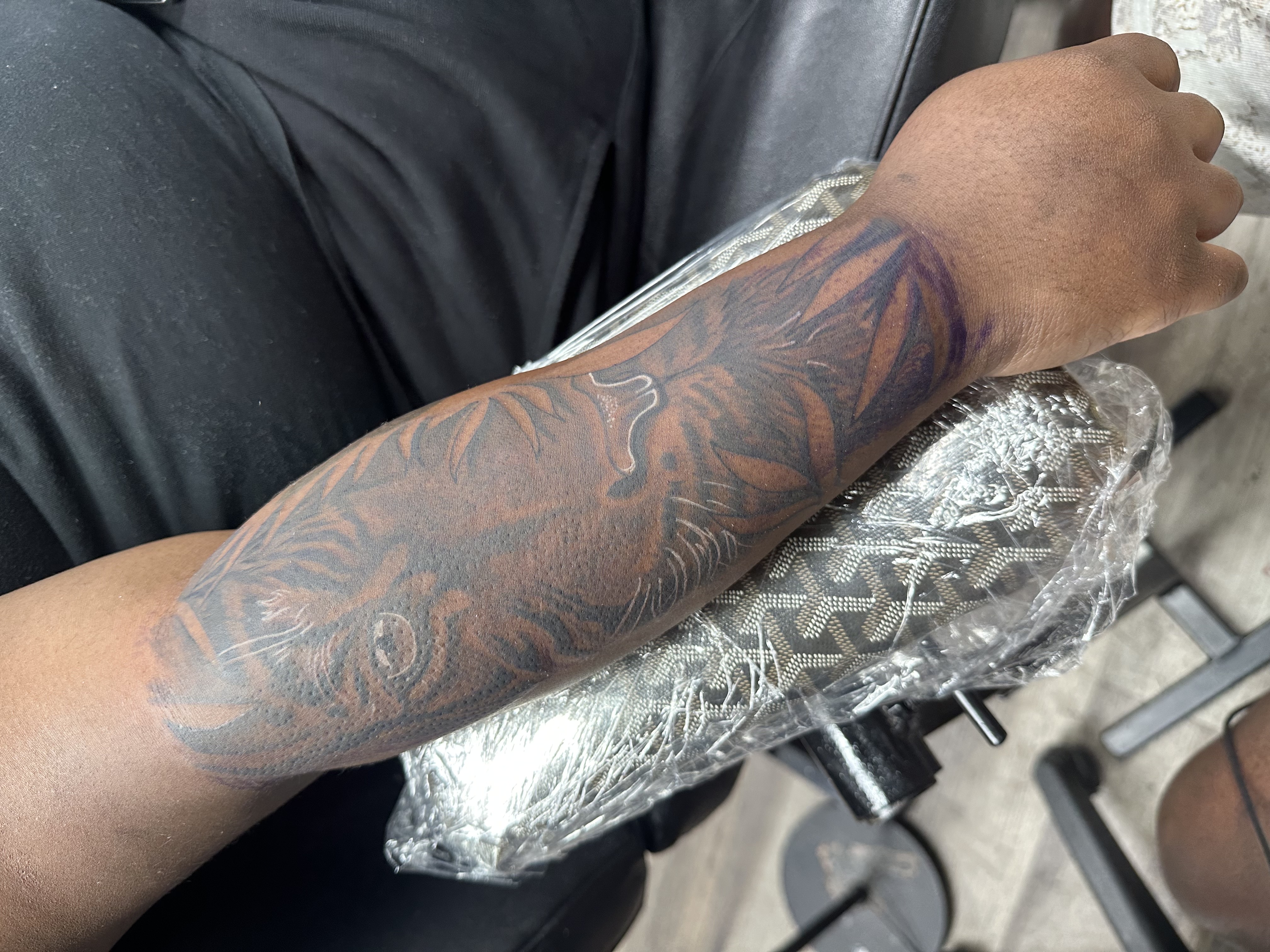Realism + Animals tiger tattoo on Forearm by LameDoingTatts on TattMe