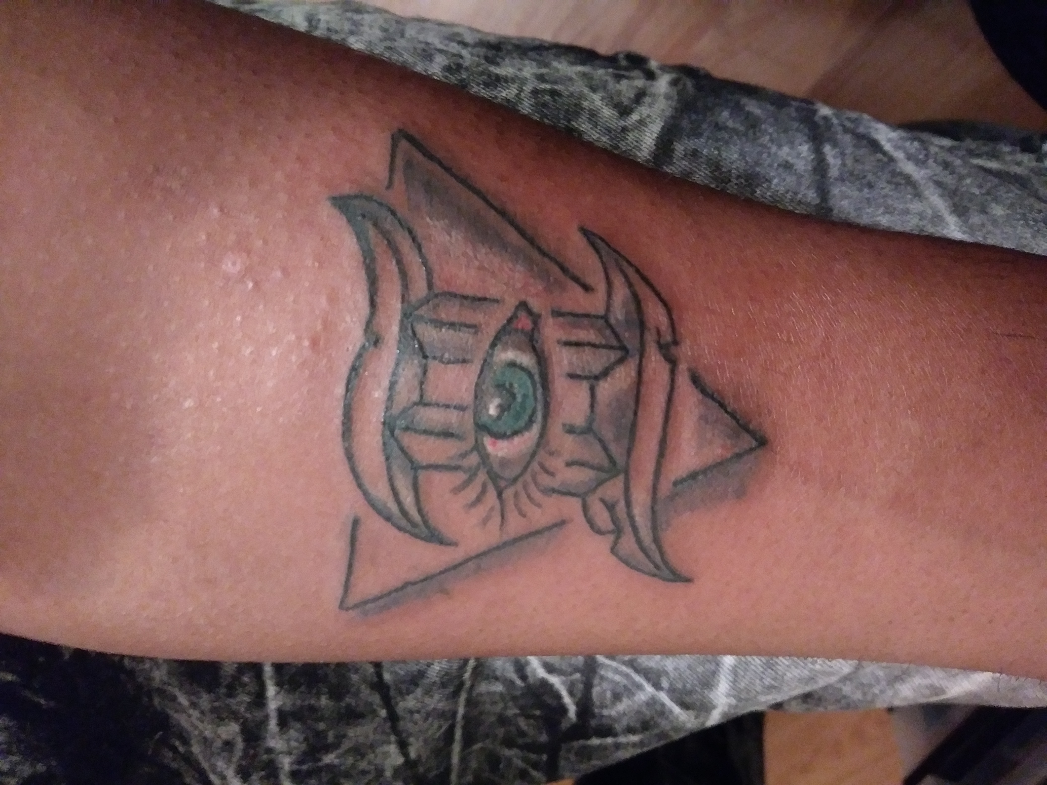 Fine Line + Black & Grey eye tattoo on Forearm by LastWordArtistryInk on TattMe