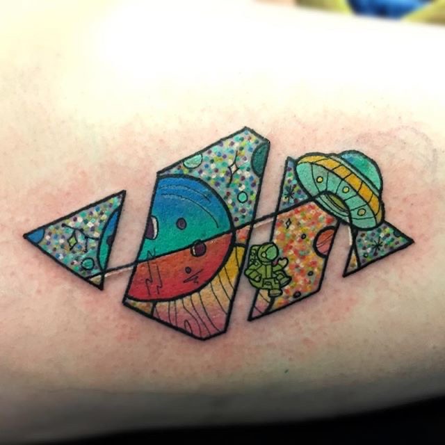 Illustrative + Color planets tattoo on Forearm by LastWordArtistryInk on TattMe