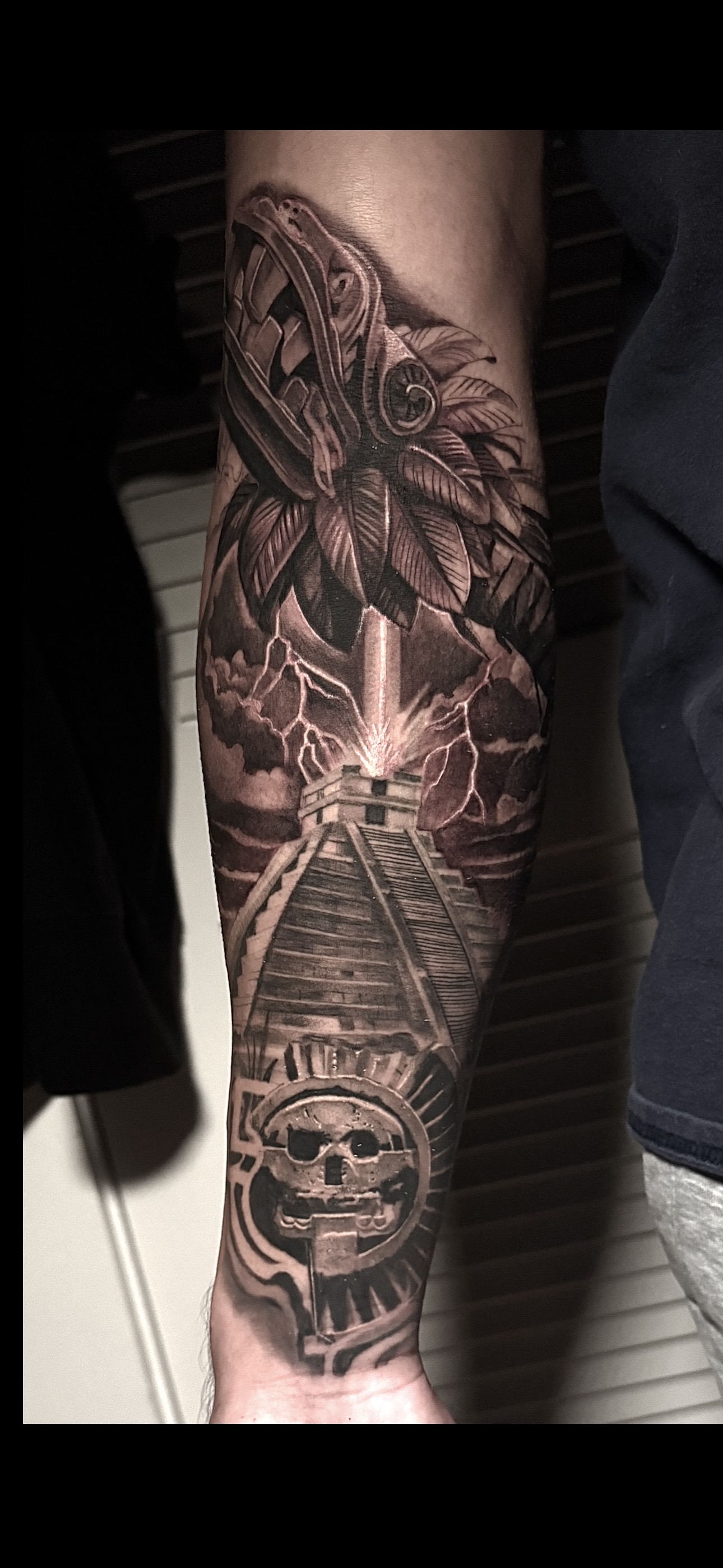 Black & Grey + Realism serpent tattoo on Forearm by D-Artist on TattMe