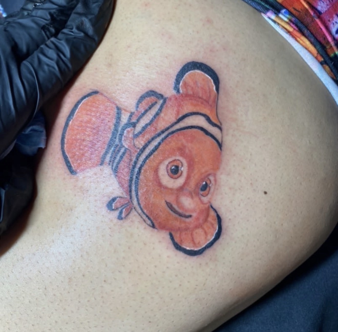 Color + Cartoon clownfish tattoo by gq_ink on TattMe