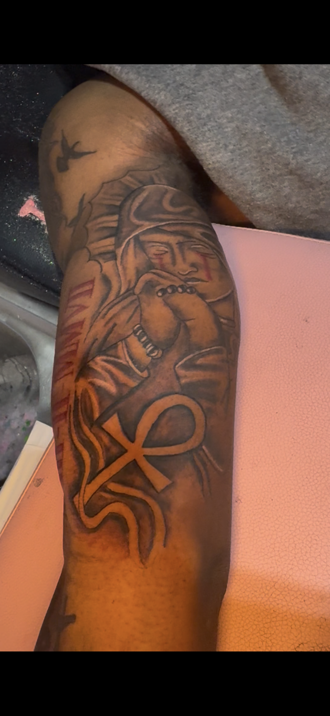 Black & Grey + Illustrative figure tattoo on Forearm by InkhyTatts on TattMe