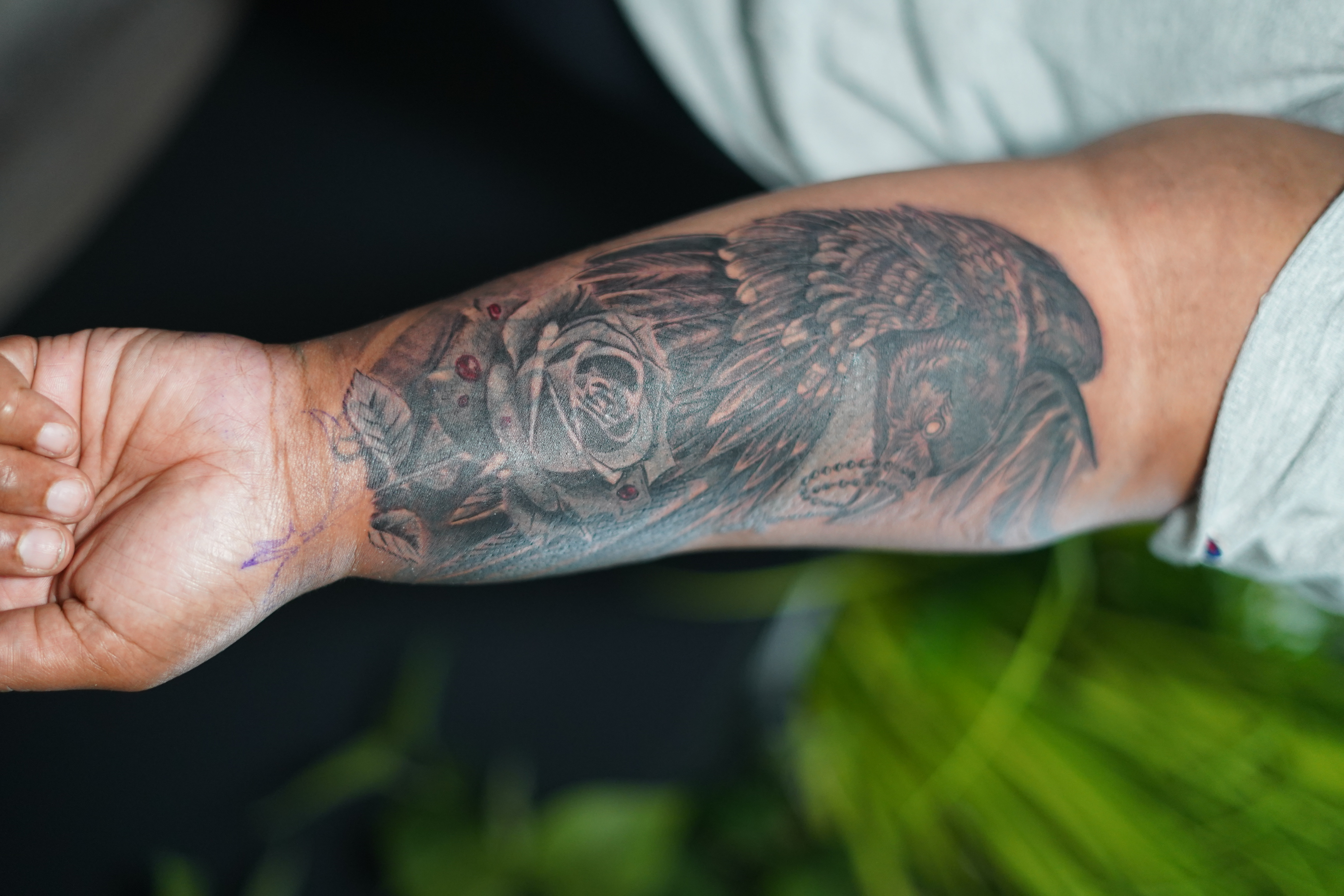 Black & Grey + Realism raven tattoo on Forearm by victorm.tattoo on TattMe
