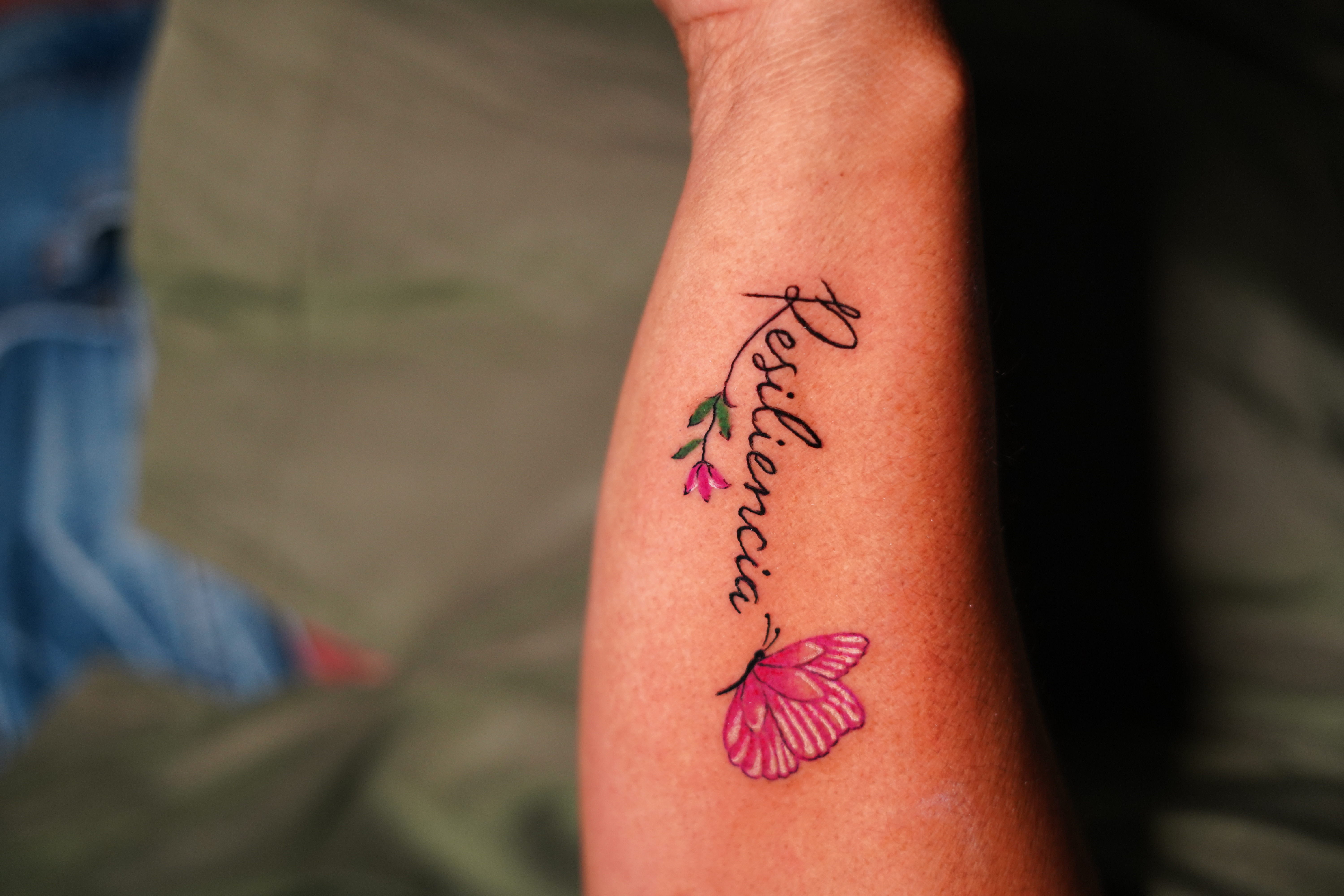 Lettering + Script resilience tattoo on Forearm by victorm.tattoo on TattMe
