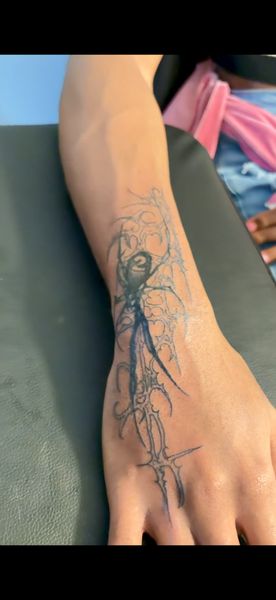 Gothic hand tattoo tattoo by ink_bykey on TattMe