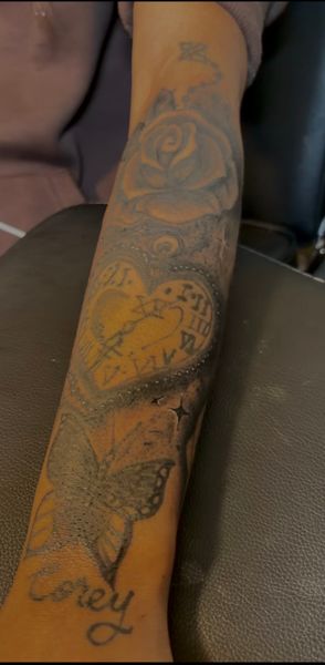 Black & Grey qrtr sleeve tattoo by ink_bykey on TattMe